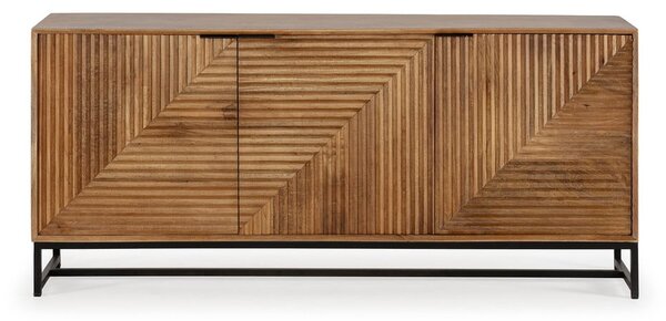 Komoda od masivnog manga u prirodnoj boji 170x79x40 cm Nereida – MOME