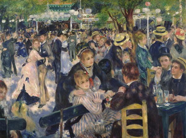 Pierre Auguste Renoir - Reprodukcija umjetnosti Ball at the Moulin de la Galette, 1876, (40 x 30 cm)