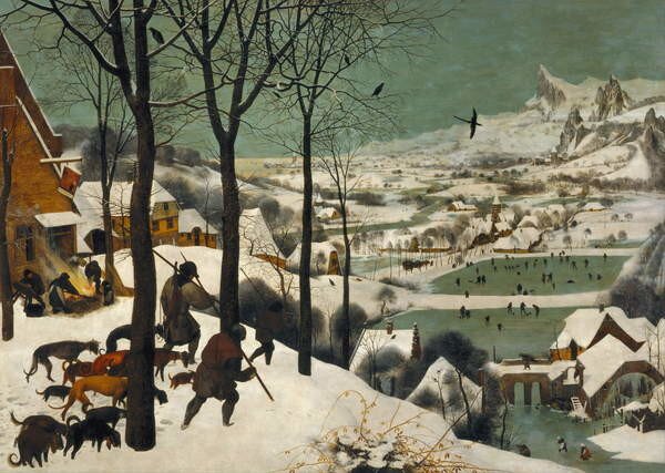 Pieter the Elder Bruegel - Reprodukcija Hunters in the Snow (Winter), 1565, (40 x 30 cm)