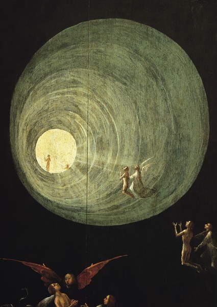 Hieronymus Bosch - Reprodukcija umjetnosti The Ascent of the Blessed, detail, (30 x 40 cm)