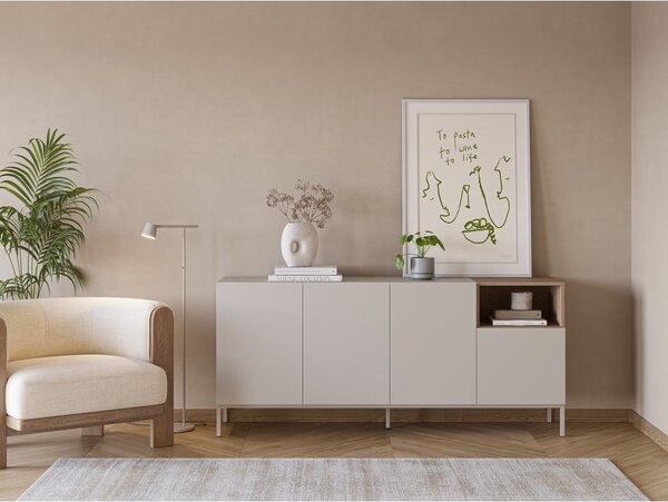 Krem komoda 180x80 cm Cailin – Marckeric