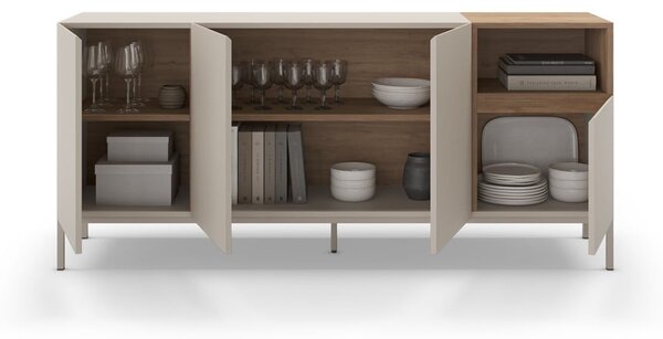 Krem komoda 180x80 cm Cailin – Marckeric