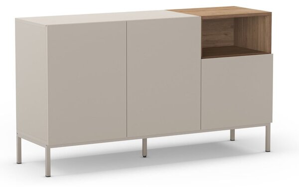 Krem komoda 140x80 cm Cailin – Marckeric