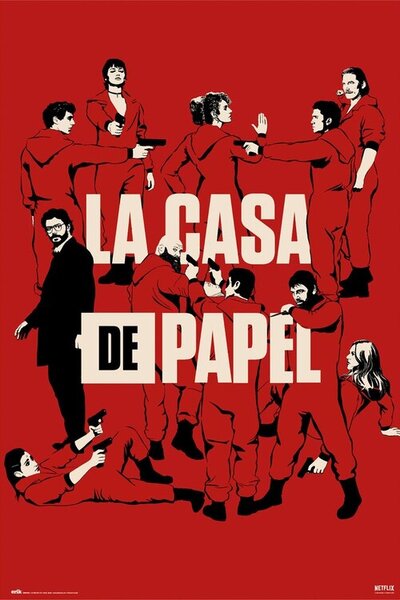 Poster La Casa De Papel - All Characters, (61 x 91.5 cm)