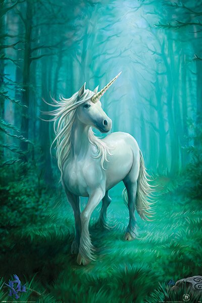 Poster Anne Stokes - Forest Unicorn, (61 x 91.5 cm)