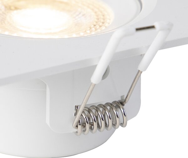 Set od 3 ugradbenih reflektora bijele boje, uključujući LED, 3-stupanjska regulacija svjetline - Miu
