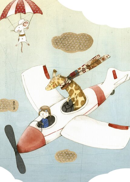 Ilustracija Aviator, Judith Loske, (30 x 40 cm)