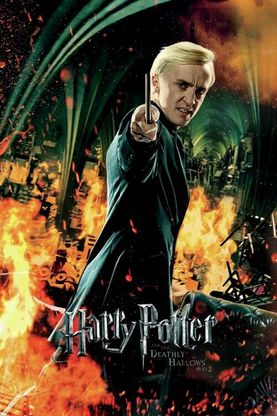 Umjetnički plakat Harry Potter - Draco Malfoy, (26.7 x 40 cm)