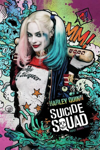 Ilustracija Suicide Squad - Harley, (26.7 x 40 cm)
