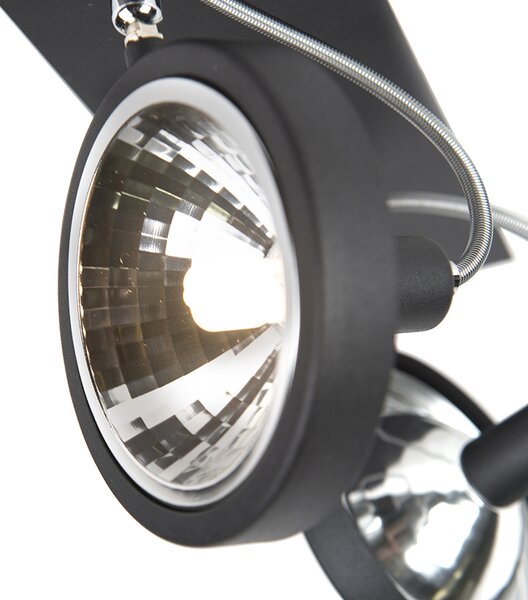 Dizajnerski reflektor crni 2-svjetla podesiv - Nox
