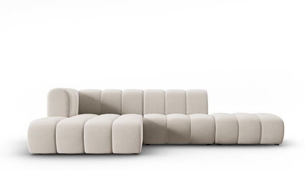 Modularna sofa Lupine 5 sjedišta, materijal: baršun - Bež Lijevi