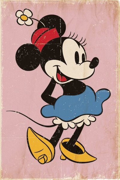 Poster Minni (Minnie Mouse) - Retro, (61 x 91.5 cm)