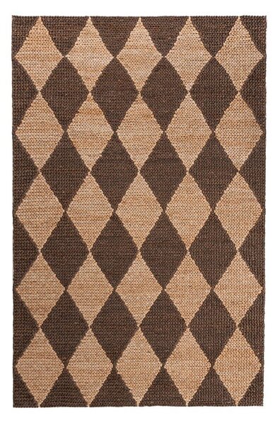 Smeđi/u prirodnoj boji ručno rađen tepih od mješavine jute 120x170 cm Effie Diamond – Flair Rugs