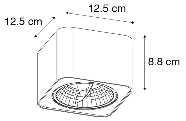 Moderna spot bijela 12,5 cm - Boxer