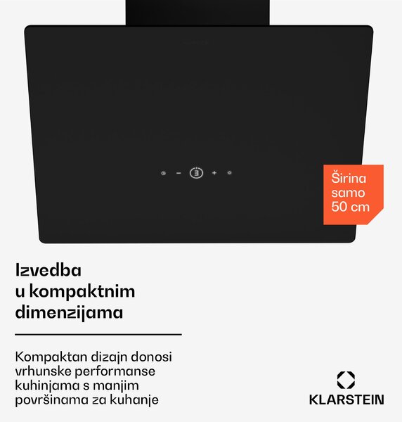 Klarstein MaxAir napa, Kompaktna i snažna, Energetska učinkovitost A++, Dvostruka ventilacija