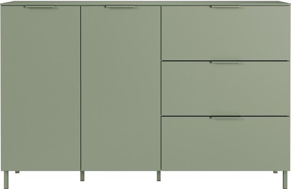 Zelena komoda u mat dekoru 151x98x40 cm Savoca – Germania