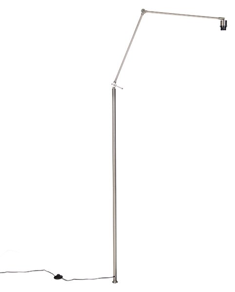 Podna lampa s rukom od čelika - Editor