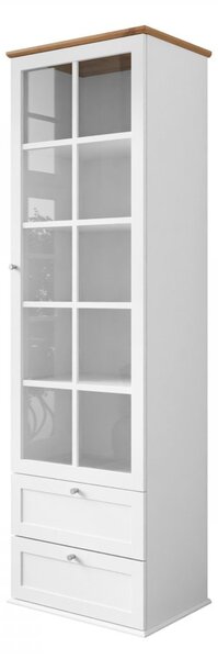 Zondo.hr Vitrina Fritz 2SZ1D (bijela + hrast lefkas). 1122172