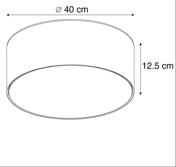 Stropna svjetiljka plava 40 cm uključujući LED - Drum LED