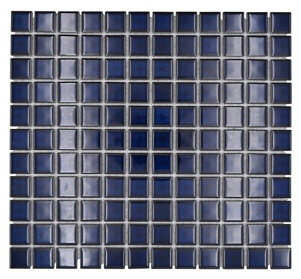Mozaik pločica Quadrat Uni M 451 (32,6 x 30 cm, Plave boje, Sjaj)