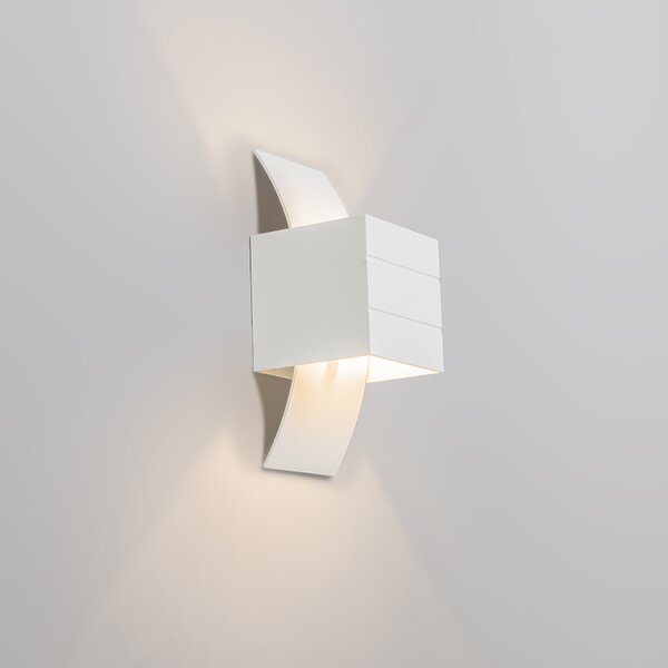 Komplet od 2 moderne zidne svjetiljke bijele boje - Amy
