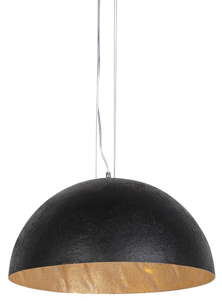 Industrijska viseća svjetiljka crna sa zlatom 50 cm - Magna