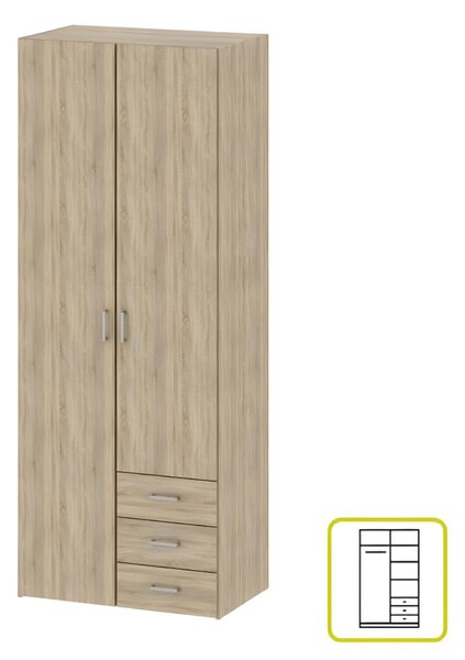 Zondo.hr Ormar za garderobu Got 70425 2D (hrast sonoma) . 794119
