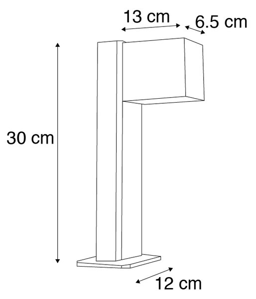Pametna vanjska podna svjetiljka antracit 30 cm IP44 uklj. WiFi GU10 - Baleno