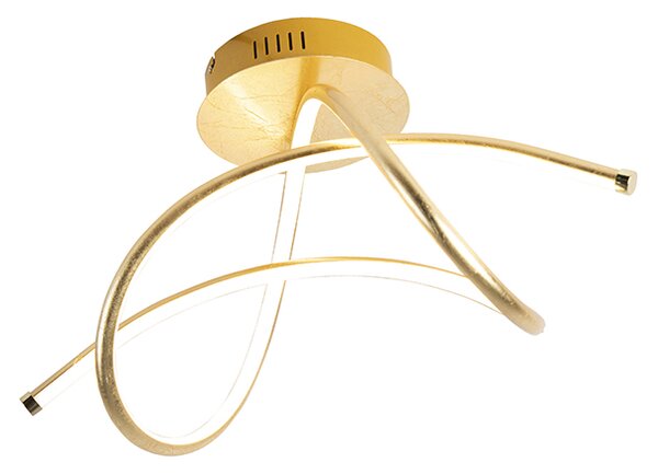 Dizajn stropna svjetiljka zlatna s LED - Viola