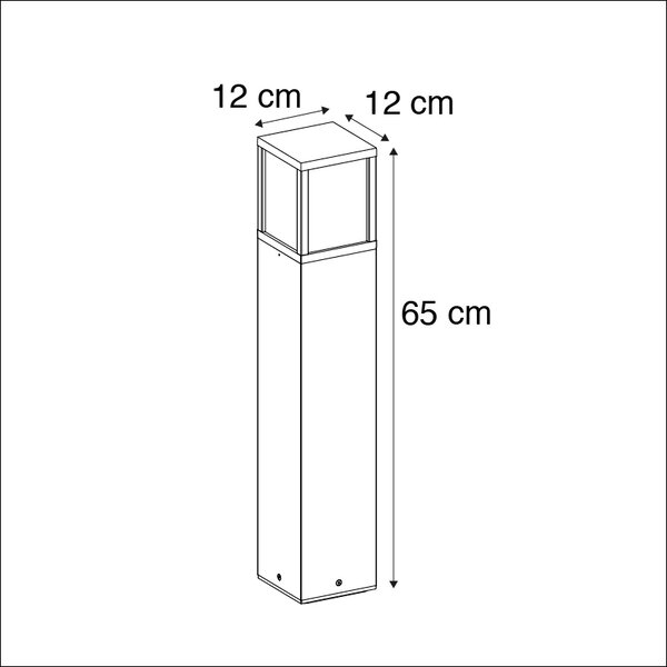 Moderna vanjska svjetiljka 65 cm antracit IP54 - Zaandam