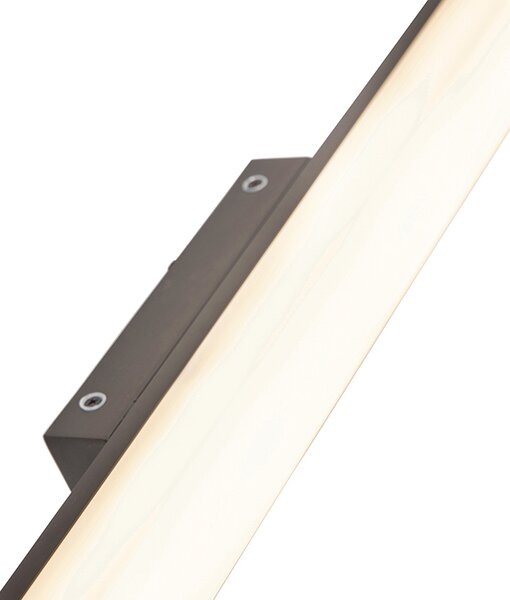 Moderna zidna svjetiljka za kupaonicu crna 92 cm IP44 - Cascada