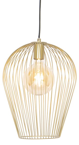 Dizajn viseća svjetiljka zlatna - Wire Ario