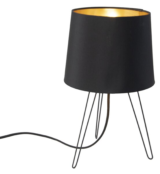 Moderna stolna svjetiljka crna - Lofty