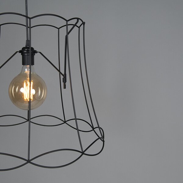 Retro viseća svjetiljka crna 50 cm - Granny Frame