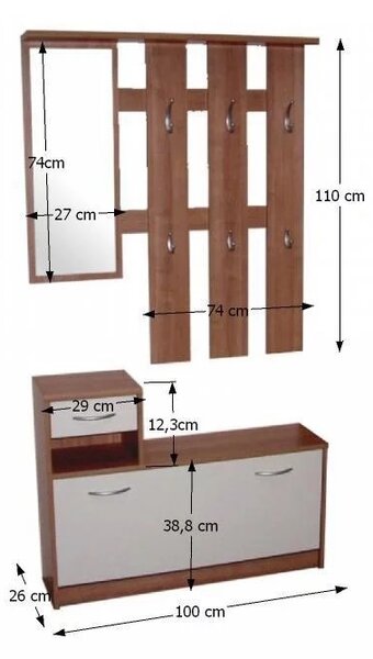 Zondo.hr Predsoblje Vader (wenge) . 1006265