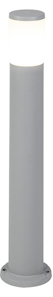 Vanjski stup sivi 80 cm IP55 uklj. E27 s mogućnošću prigušivanja u Kelvinima - Carlo