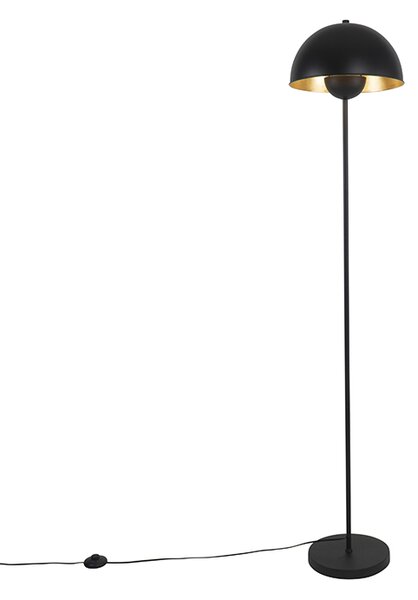 Industrijska podna svjetiljka crna sa zlatom 160 cm - Magnax