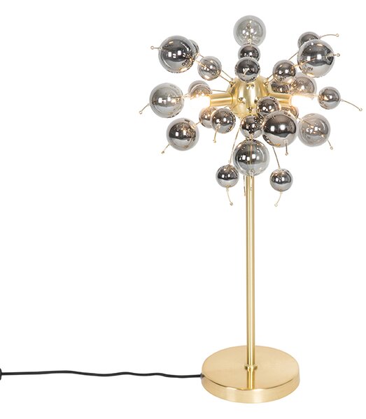 Dizajn stolna svjetiljka od mesinga s dimnim staklom 3-svjetlo - Explode