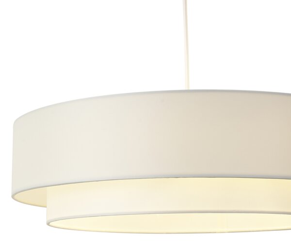 Moderna viseća svjetiljka bijela 50 cm 3-svjetla - Drum Duo