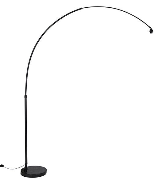 Moderna lučna svjetiljka crna bez sjenila - XXL