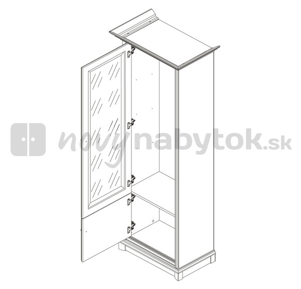 Zondo.hr Vitrina KENT EWIT 1DL (Kesten) . Akcija -10%. 880811