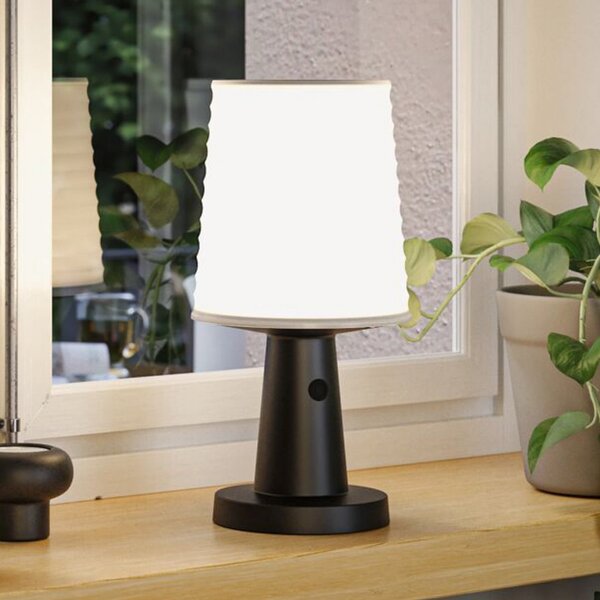 Paulmann Ilanga LED solarna stolna lampa, antracit, 30 cm, IP44, prigušiva, Crno, Plastika, Solarna svjetla
