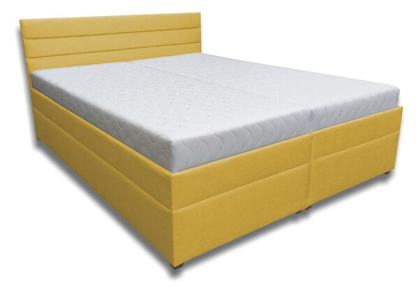 Zondo Bračni krevet 160 cm Zulma (boja senfa) (s čvrstom bazom i prostorom za odlaganje) . 1004723