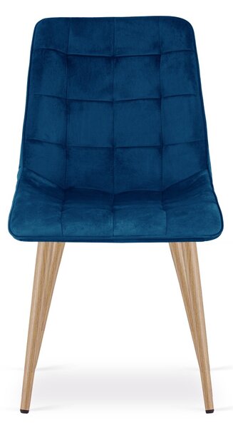 Blagovaonska stolica SPLIT VELVET, plava