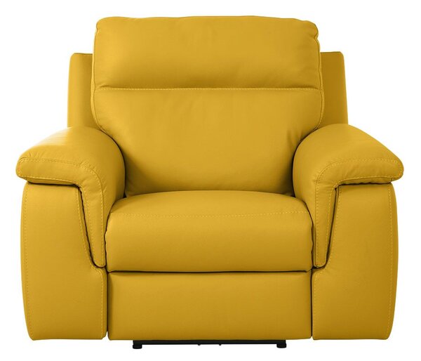Kožna fotelja ALAN-Žuta