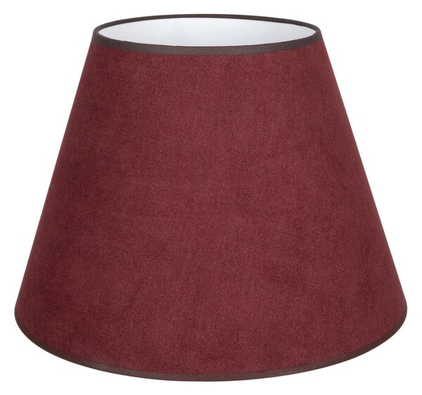 Duolla Kupolasta sjenila za lampu, tamnocrvena, visina 30 cm, tkanina, Crvena, Tkanina / tekstil
