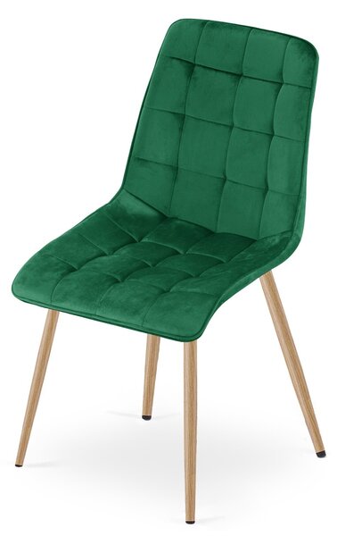 Blagovaonska stolica SPLIT VELVET, zelena