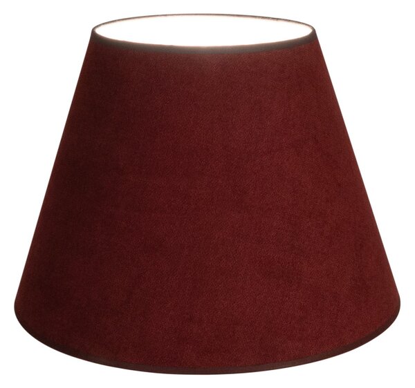 Duolla Kupolasta sjenila za lampu, tamnocrvena, visina 30 cm, tkanina, Crvena, Tkanina / tekstil