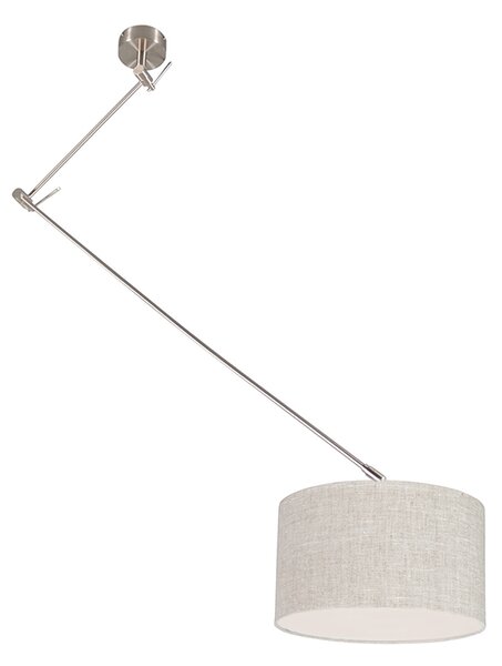 Viseća svjetiljka čelik s nijansom 35 cm sive boje - Blitz I