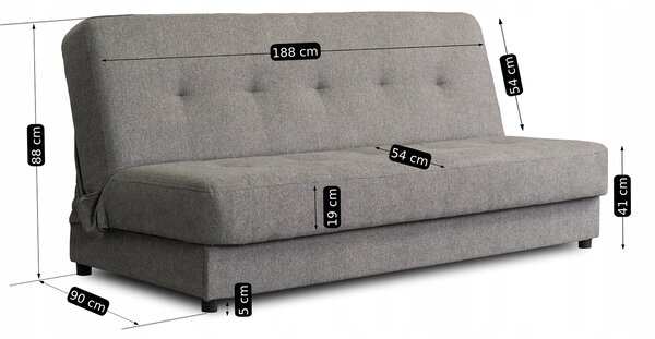 Zondo.hr Sofa Alibi (siva) . Akcija -20%. 1129191